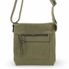 YD-7927 - Vegan Leather Flat Shoulder Bag - Medium Small - 12 Colors