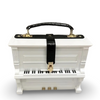 HAM-2202 - Hard Shell Piano Design Handbag - 2 Colors