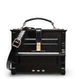 HAM-2202 - Hard Shell Piano Design Handbag - 2 Colors