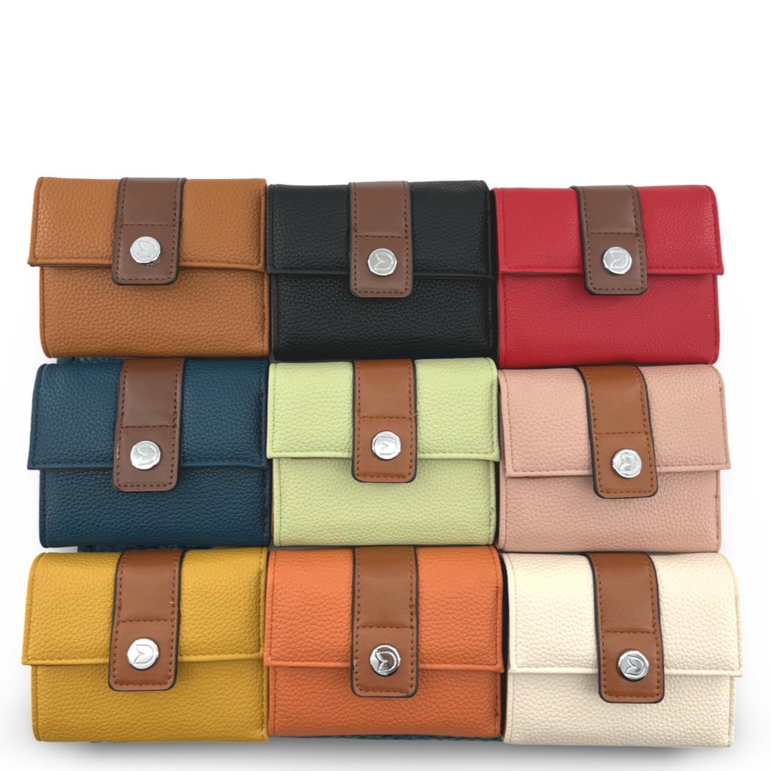 WD-23 - Darling’s Vegan Wallet with ID & Coin holder - Small - 9 Colors