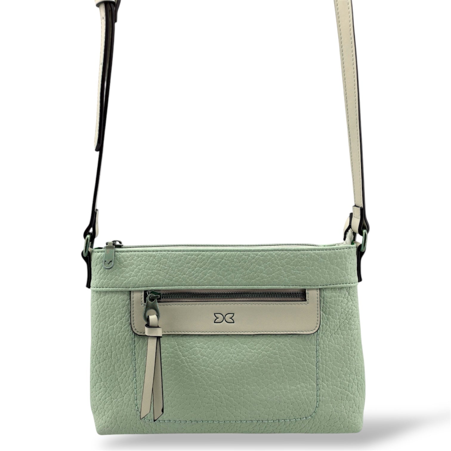 YD-9550 - Vegan Leather Flat Crossbody Bag - 9 Colors