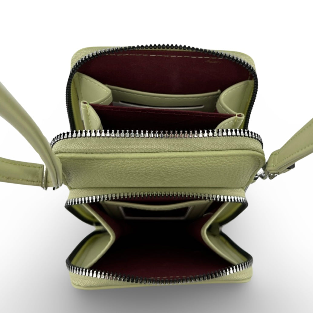 WD-05 - Darling‘s Double Zipper Crossbody + Card Holder - 5 Colors