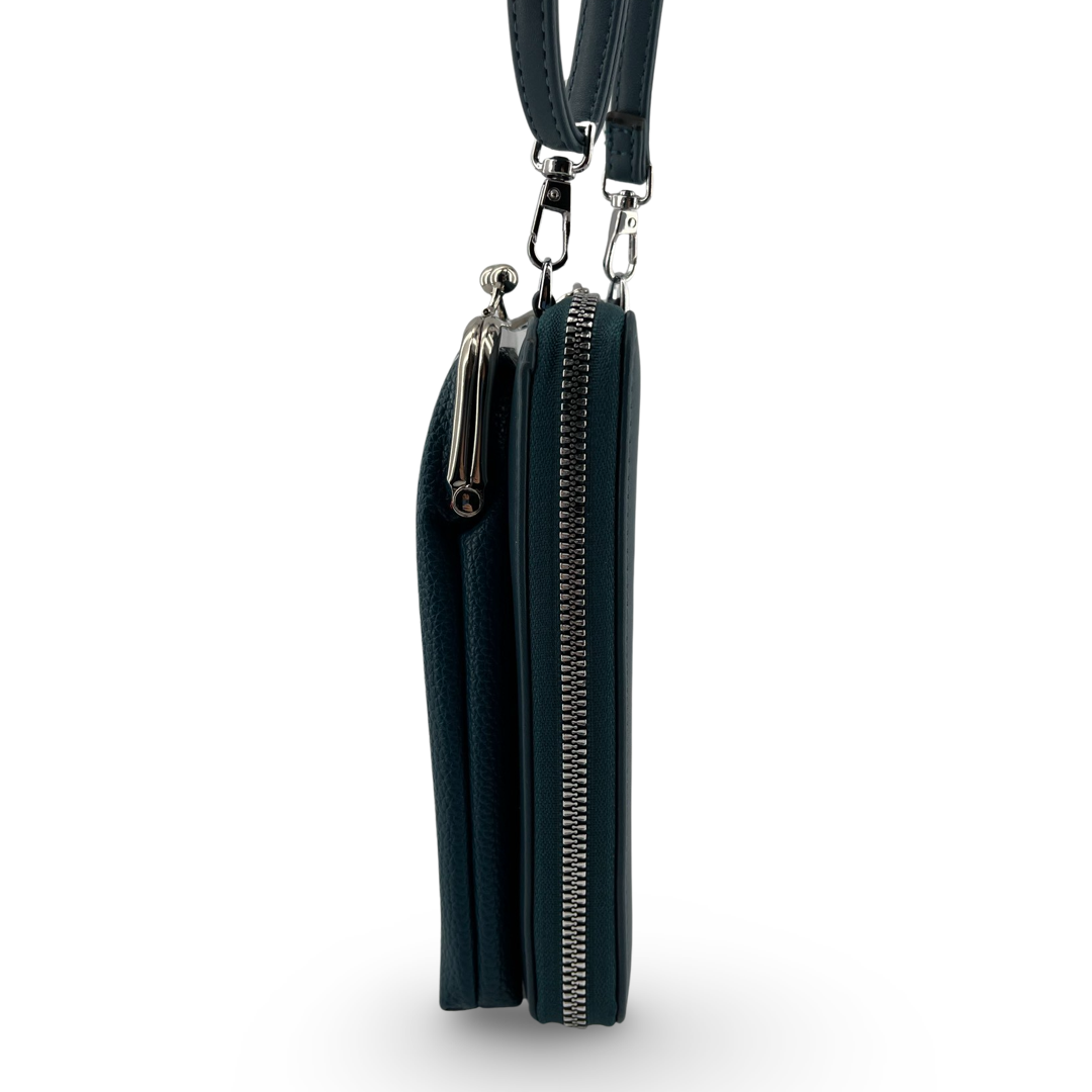 WD-08 - Darling‘s Double Side Wallet + Pouch / Crossbody With Strap - 5 Colors