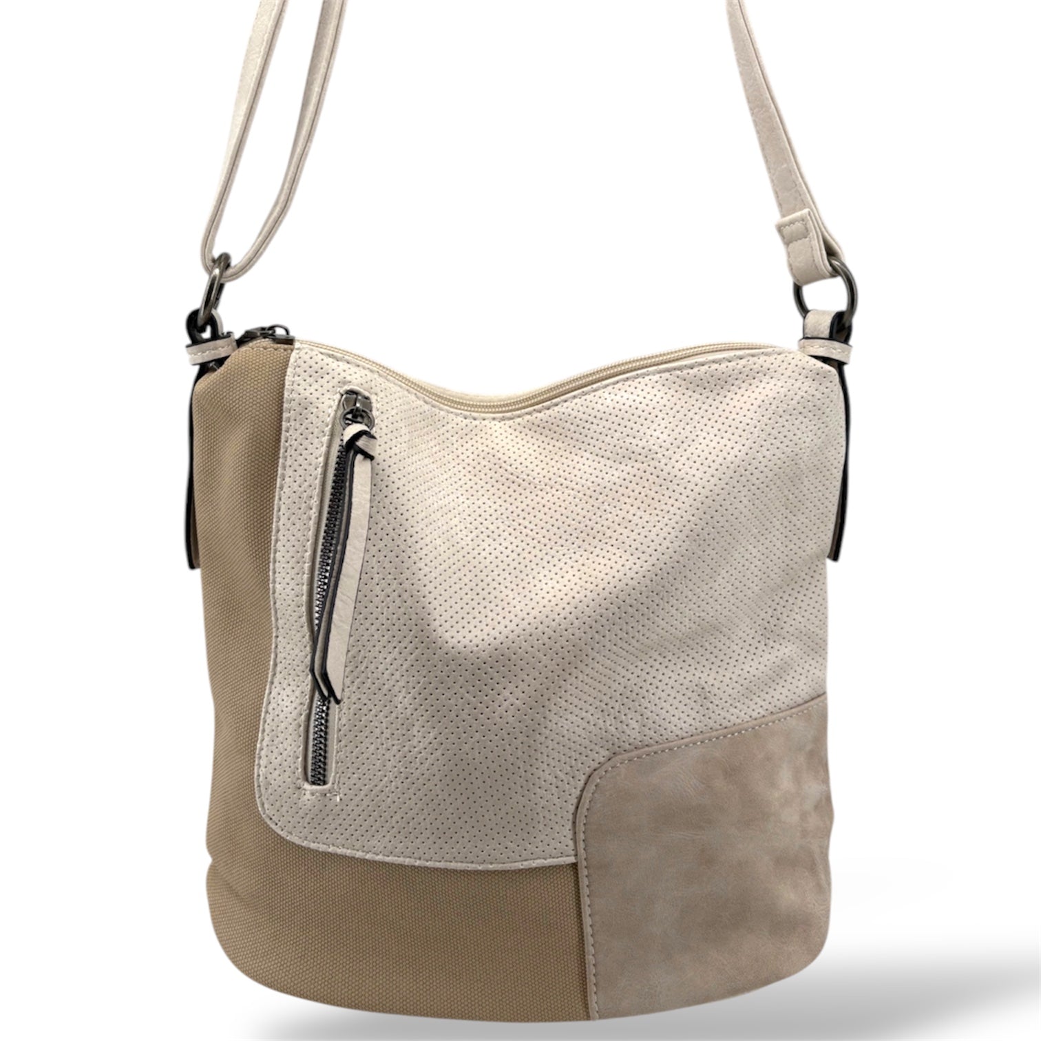 7355 - Patch Design Vegan Hobo Bag - 8 Colors NEW