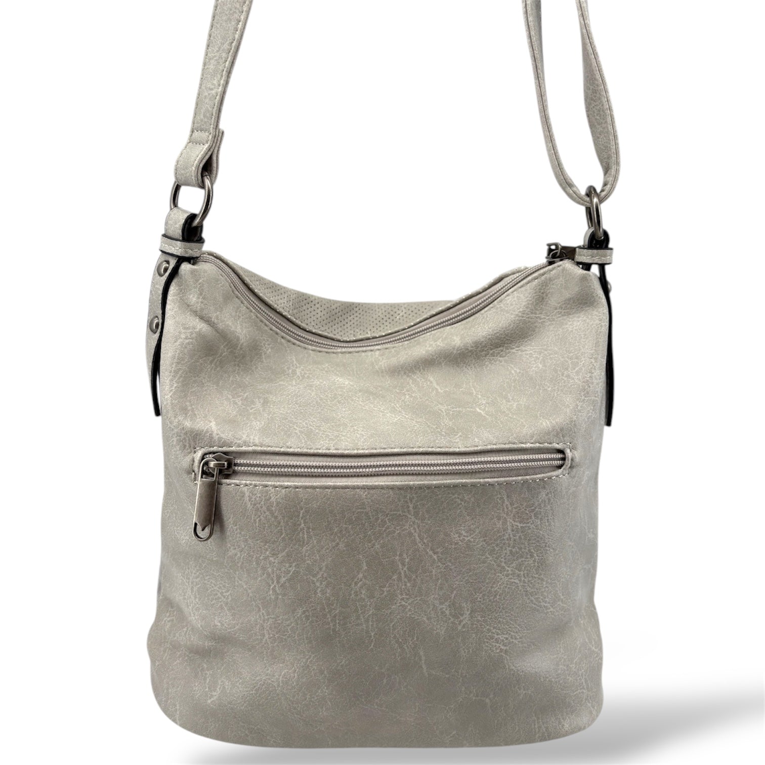 7355 - Patch Design Vegan Hobo Bag - 8 Colors NEW