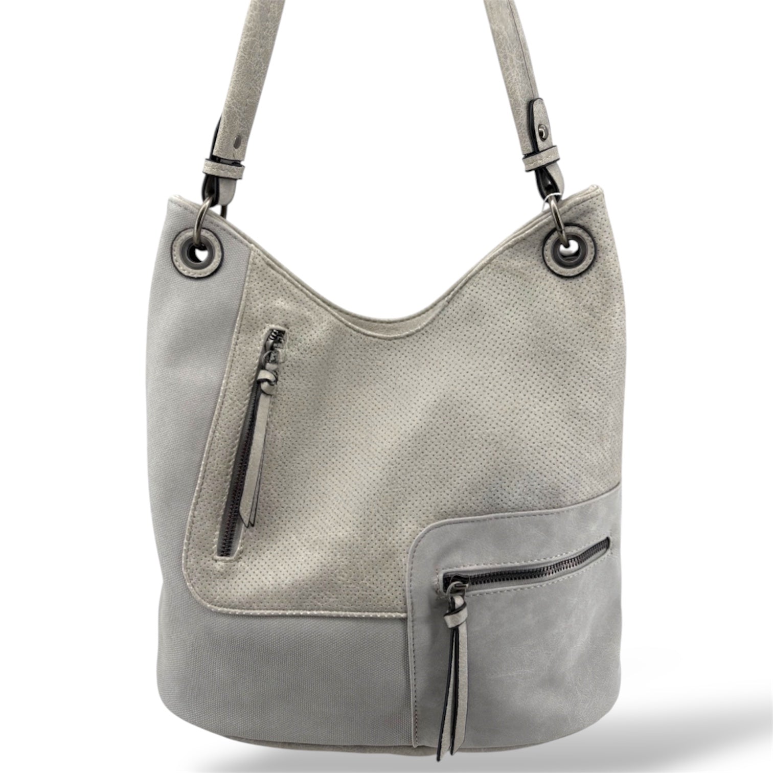 YD-7358 - Patch Design Hob Shoulder Bag - 8 color