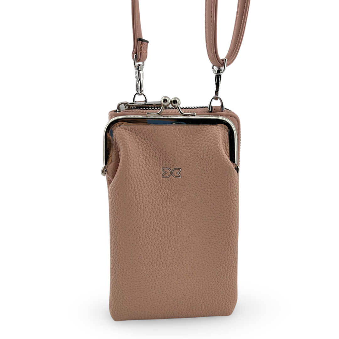 WD-08 - Darling‘s Double Side Wallet + Pouch / Crossbody With Strap - 5 Colors