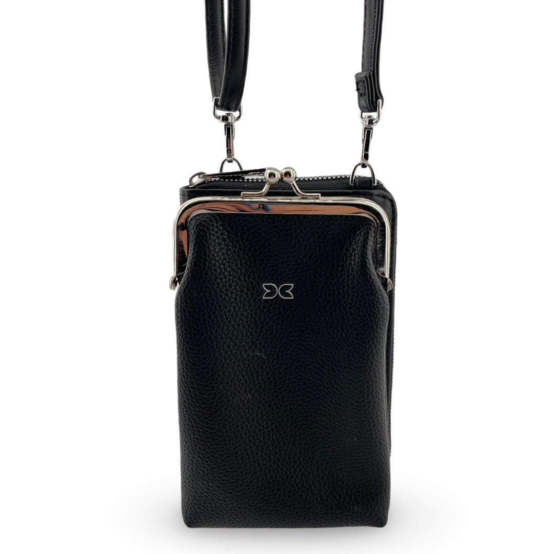 WD-08 - Darling‘s Double Side Wallet + Pouch / Crossbody With Strap - 5 Colors