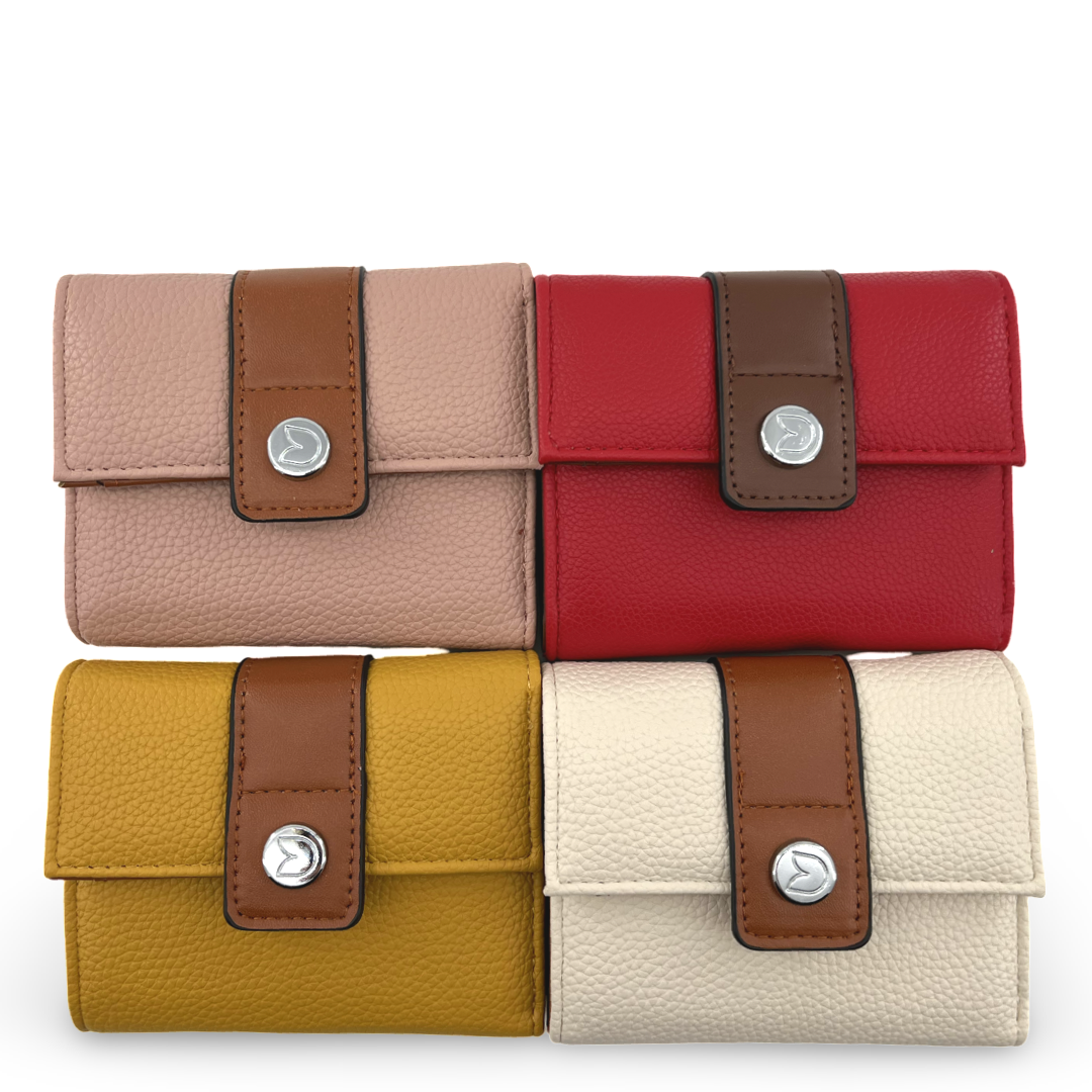 WD-23 - Darling’s Vegan Wallet with ID & Coin holder - Small - 9 Colors