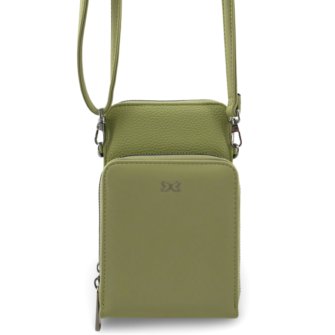 WD-05 - Darling‘s Double Zipper Crossbody + Card Holder - 5 Colors