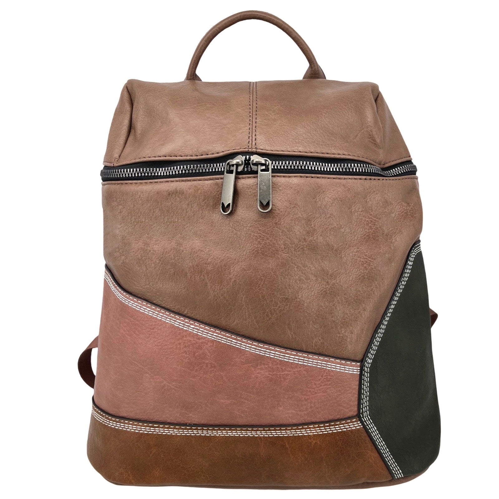 YD-8716 - Darling Patchwork Backpack - 5 Colors