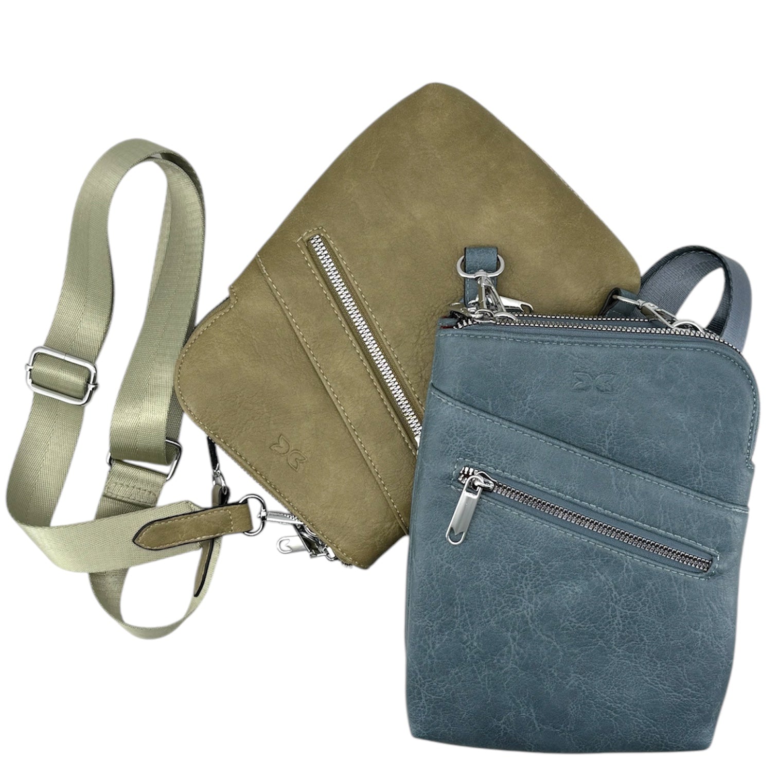 YD9030 - Duo Bag Design CrossBody Bag - 10 Color