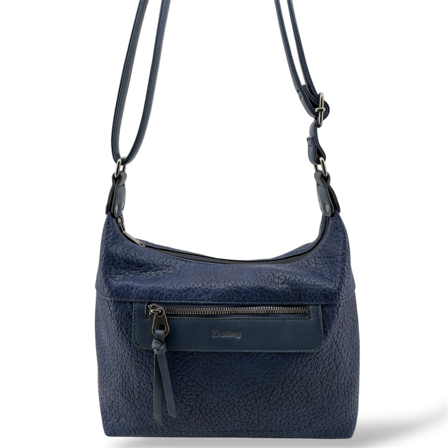 YD-9558 - Vegan Leather Flat Crossbody Bag - 9 Colors