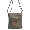 CD-7927 - Native Design Vegan Leather Flat Shoulder Bag - 6 Colors
