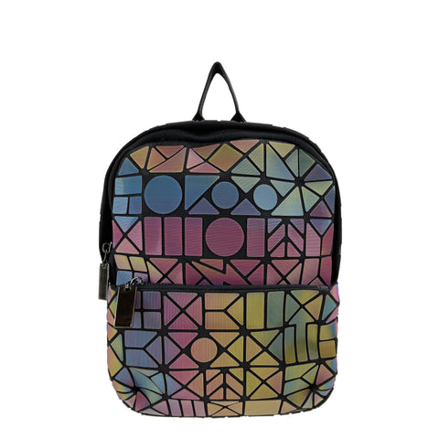 EP-996 - Geometric Mini Backpack - Matt Chameleon