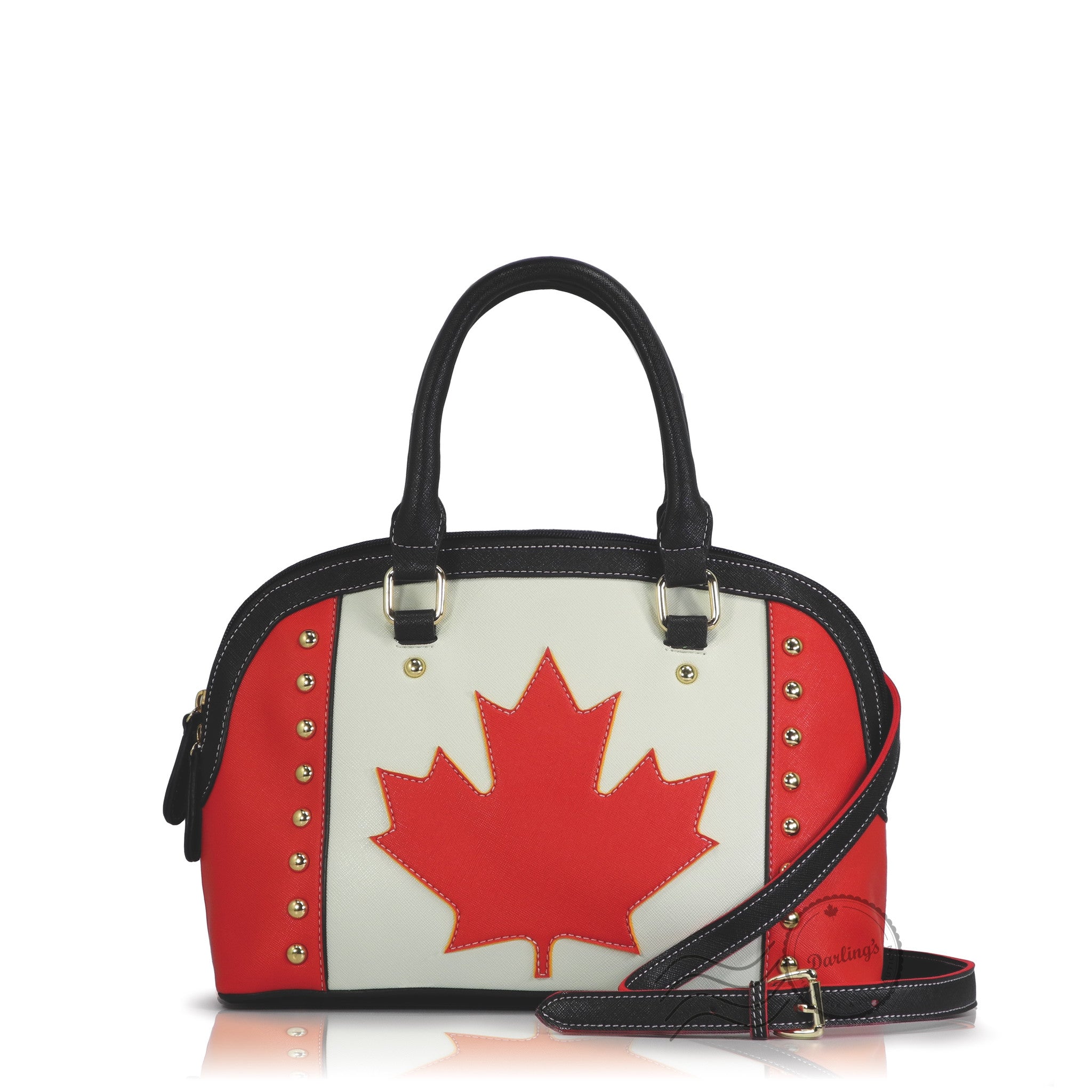 YD-7386 - Canada Flag Handbag w/ Strap