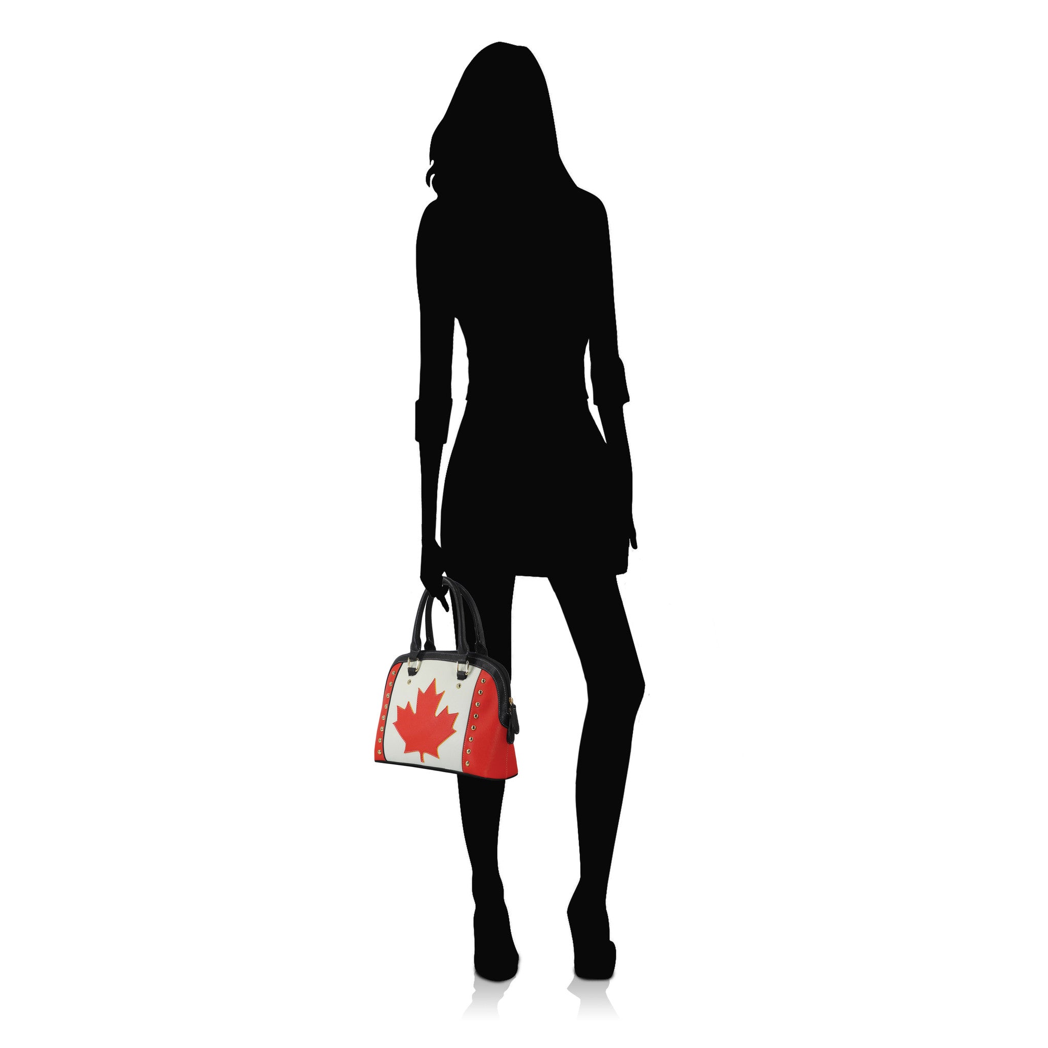 YD-7386 - Canada Flag Handbag w/ Strap