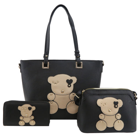 GS-203-T3 - Teddy Bear 3 Bags Set - 7 Colors