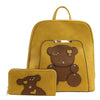 GS-215-T2 - Teddy Bear Backpack 2 Bags Set - 4 Colors