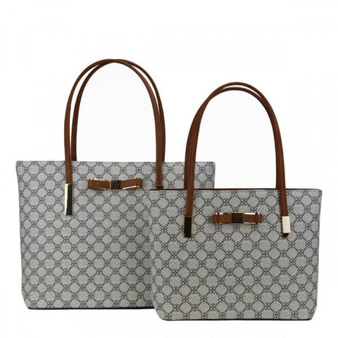 GS-614CM - Bowknot Mono 2 Bags Set - 3 Colors