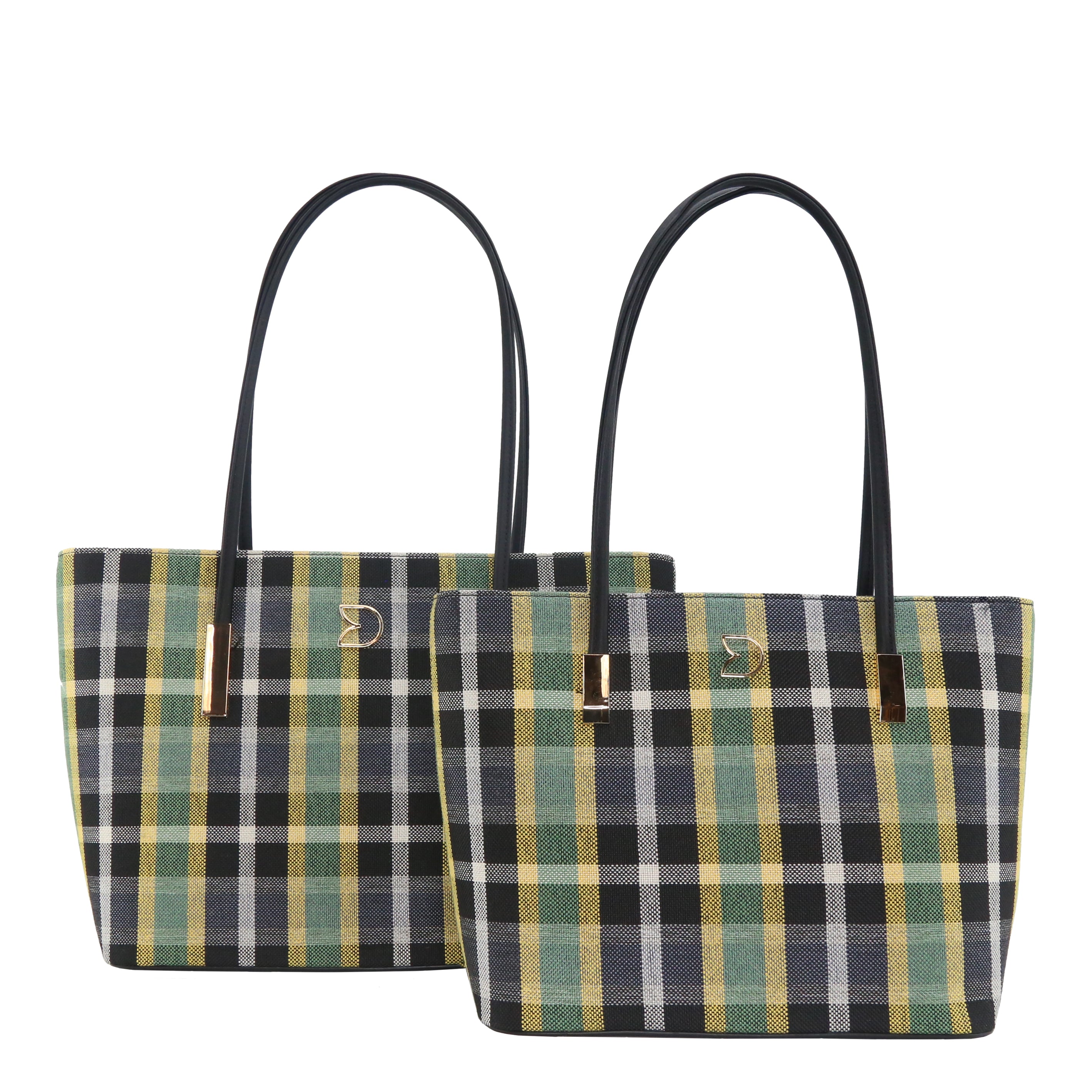 GS-788SK - New Plaid Mix Style 2 Bags Set - 4 Colors