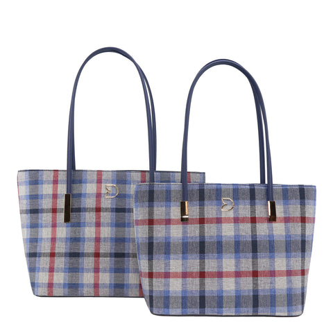 GS-788SK - New Plaid Mix Style 2 Bags Set - 4 Colors