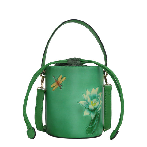 HAM-9874 - Floral Plant Shoulder Bag - 2 Colors