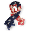 SAB02 - V2 Stars & Stripes Pattern Oblong Scarf