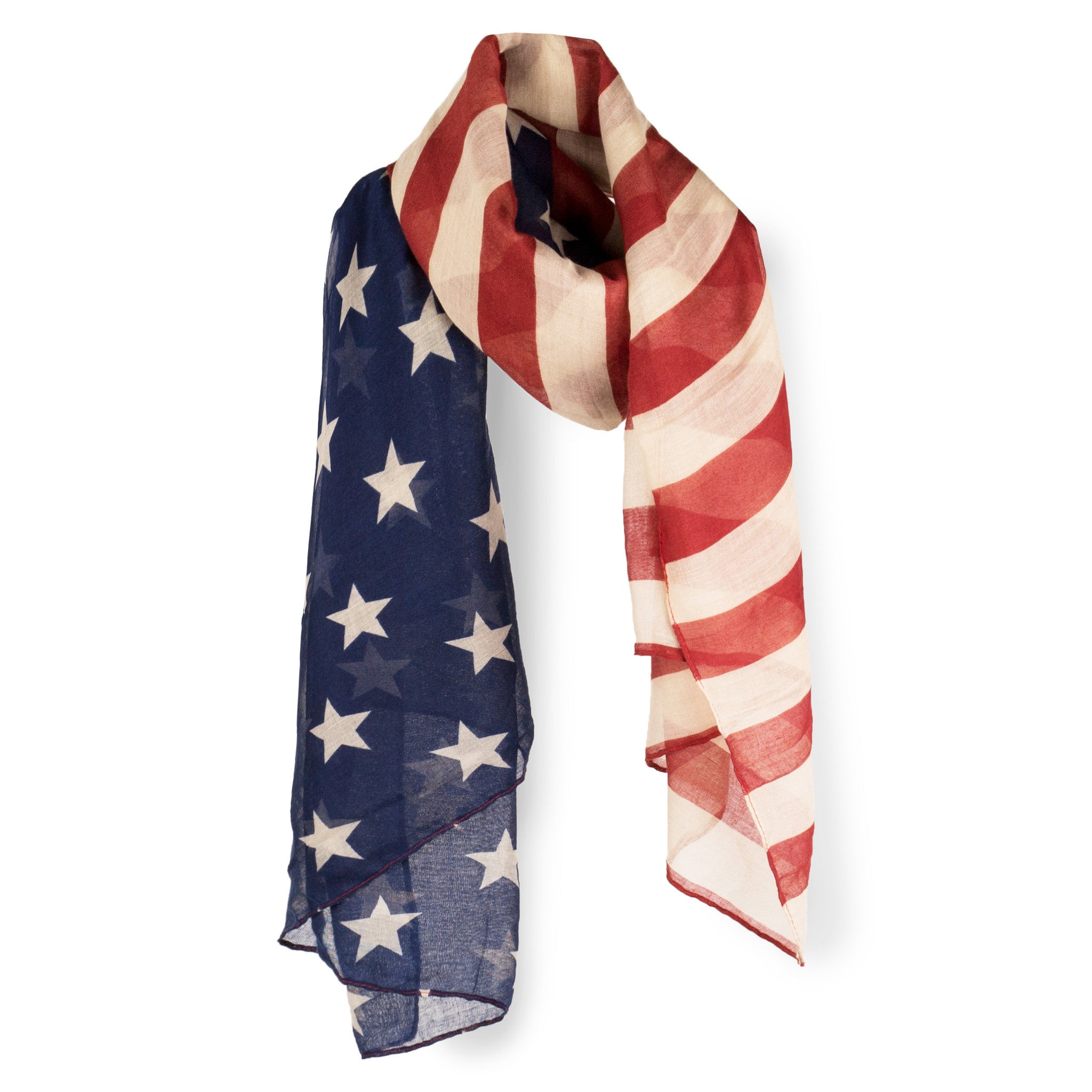 SAB02 - V2 Stars & Stripes Pattern Oblong Scarf