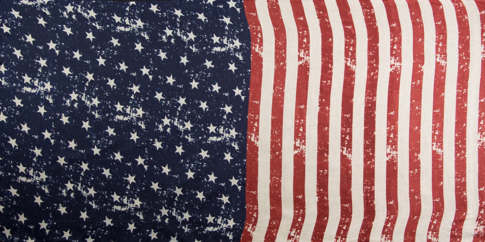 SAB02 -  Stars & Stripes Pattern Oblong Scarf - Crackle