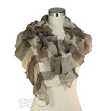 SSY319-03 Water-colour Crinkle Scarf Coffee