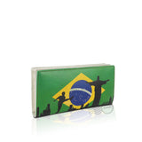 WTT801 - Leather Wallet - Long - Brazil Flag