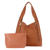 YD-152 - Darling Vegan Leatherette Tote + Cosmetic - 8 Colors