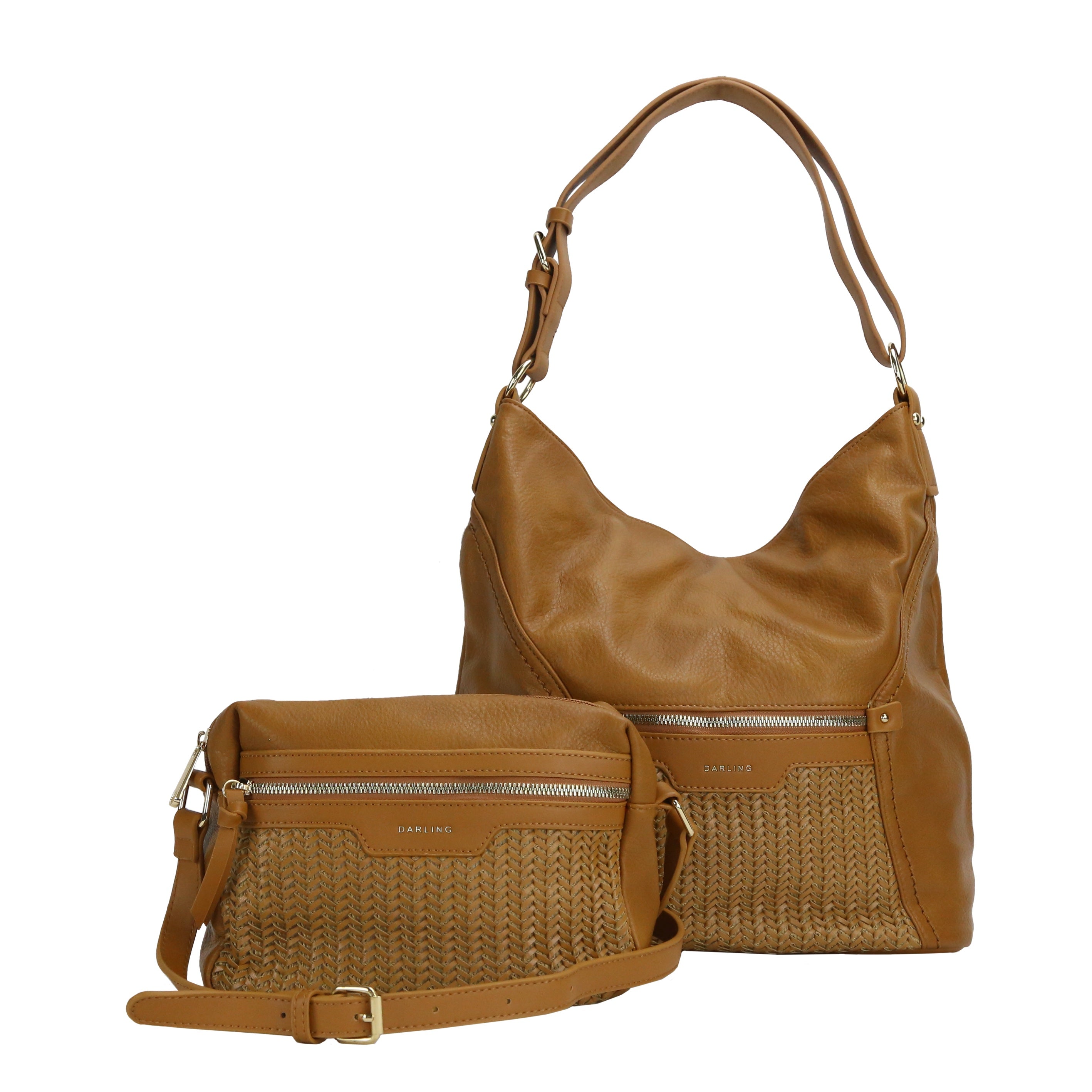 YD-7462 - New Hobo Vegan 2 Bag Set - SALE