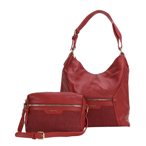 YD-7462 - New Hobo Vegan 2 Bag Set - 4 Colors