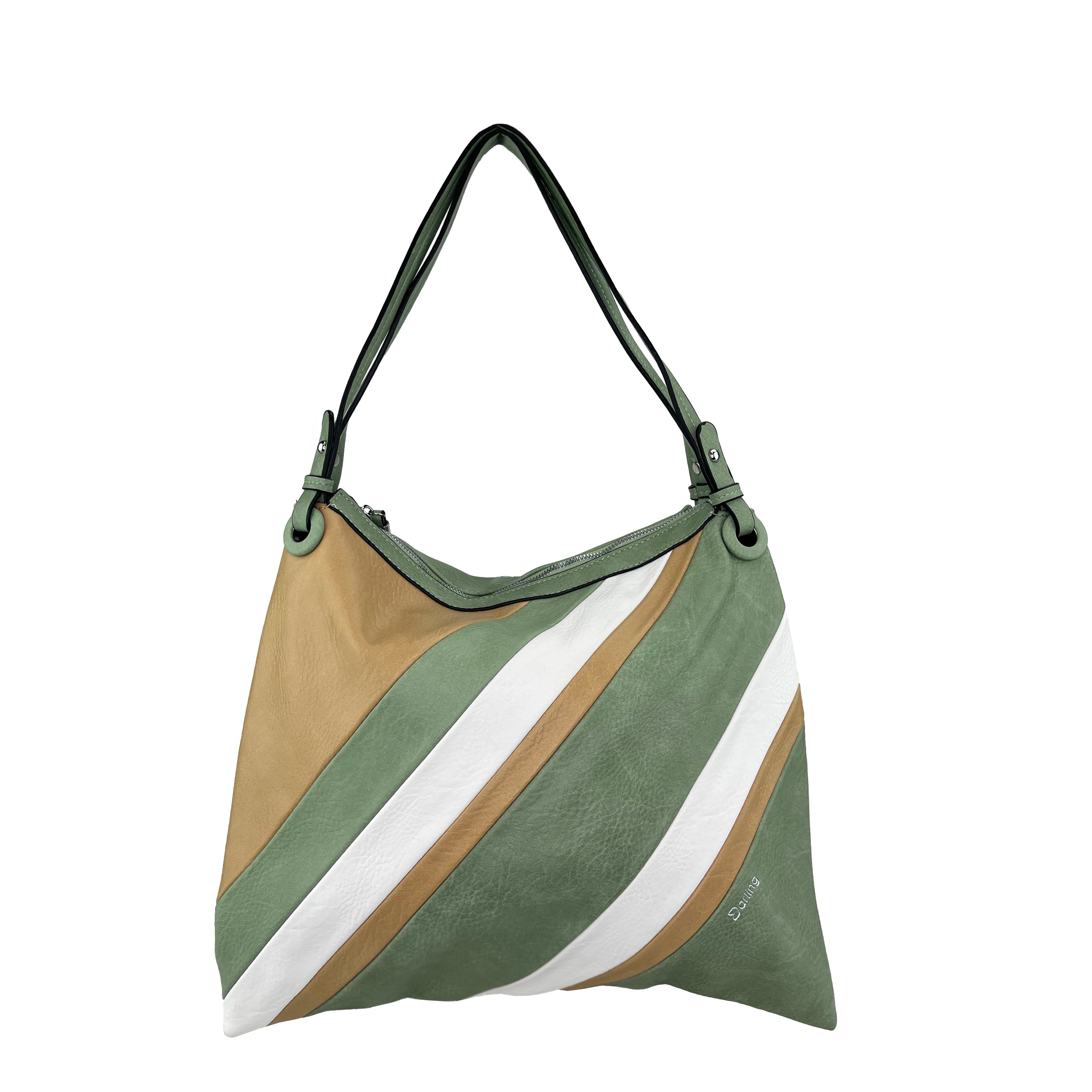 YD-7984 - Strip Multi Color Shoulder Bag - 5 Colors