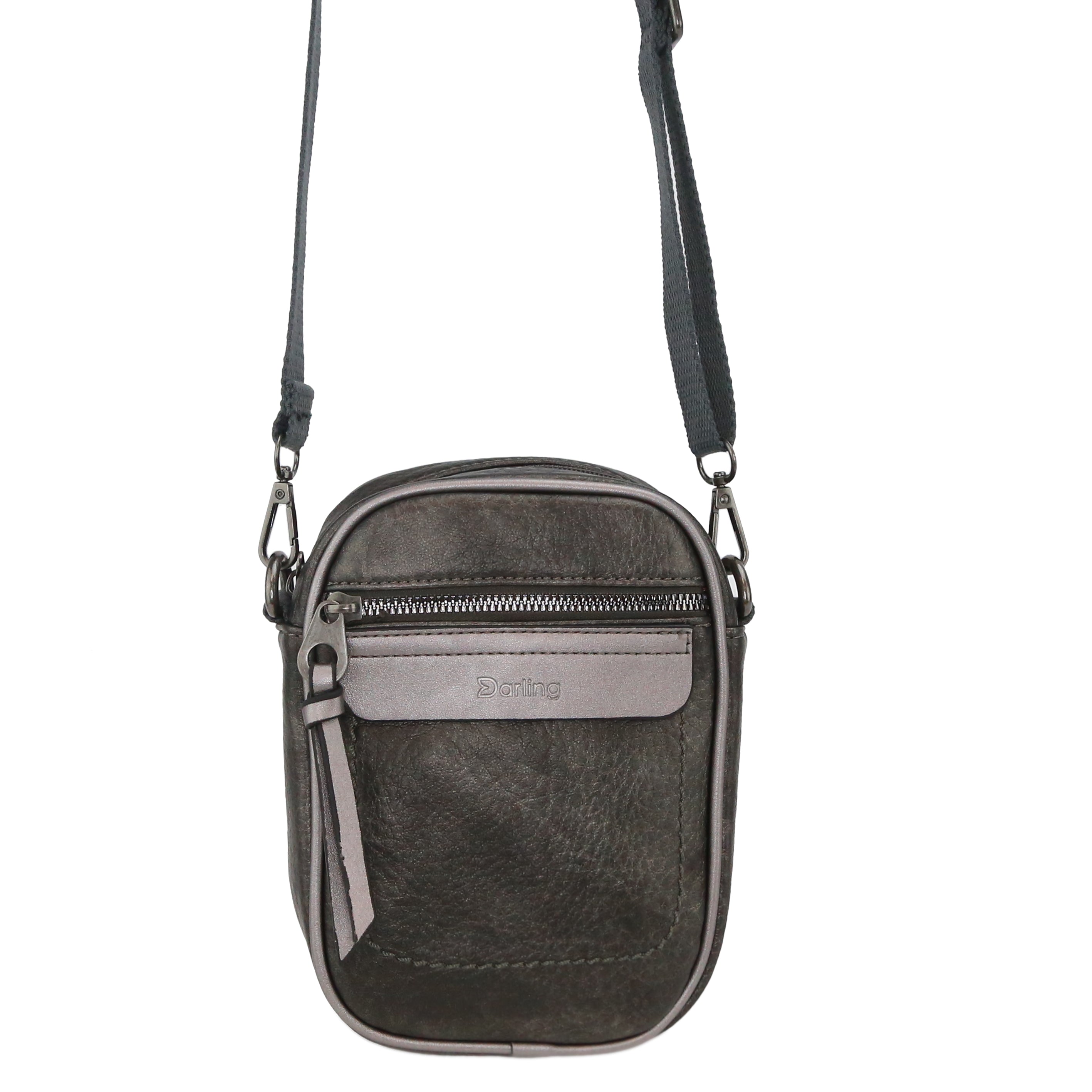 YD-7989 - Vegan Leather Crossbody Bag - 12 Colors