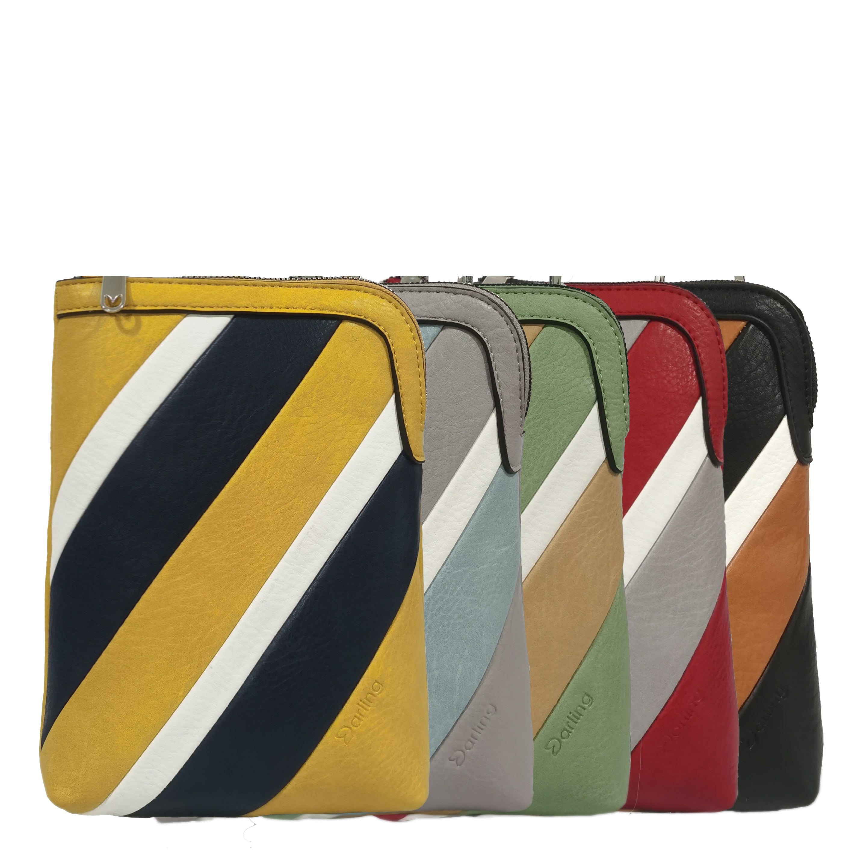 YD8022 - Strip Color CrossBody Bag - 5 Colors