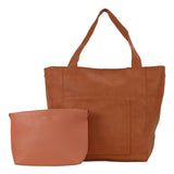 YD-8116 - Darling Leatherette Tote + Cosmetic - 8 Colors