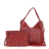 YD-8207 - Hobo + Flat Vegan 2 Bag Set - 5 Colors