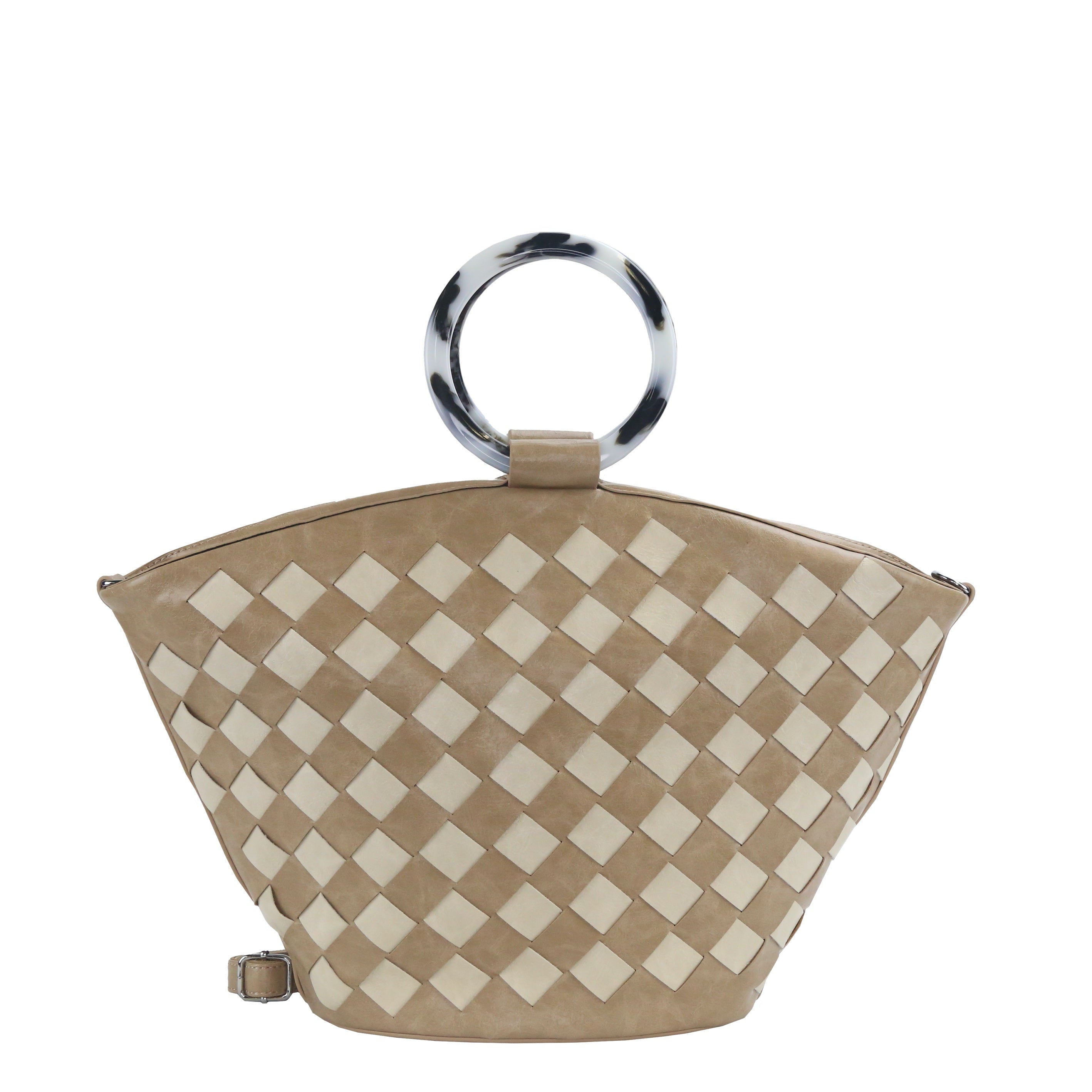 YD-7376 - Darling Elegant Weave Handbag - 7 Colors