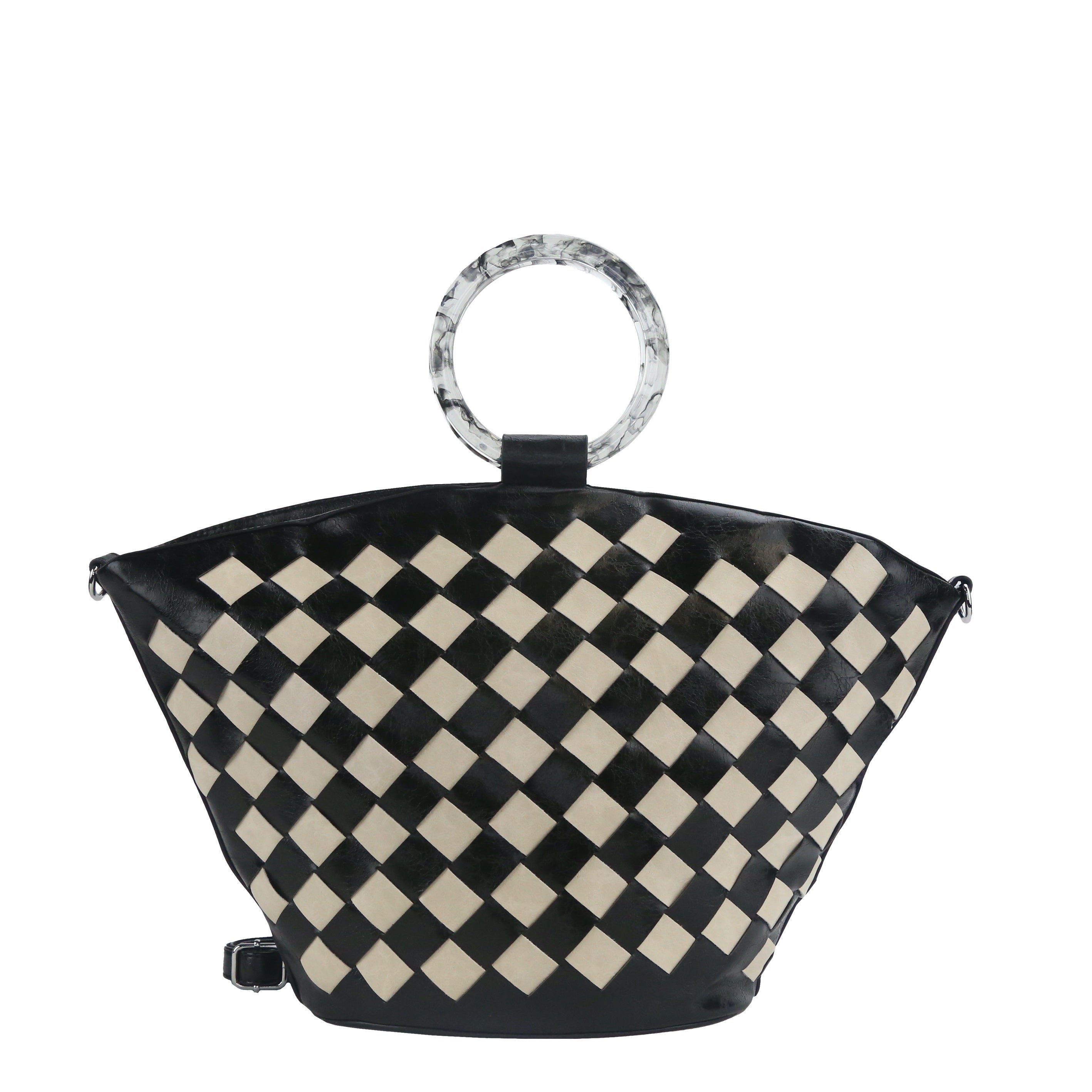YD-7376 - Darling Elegant Weave Handbag - 7 Colors