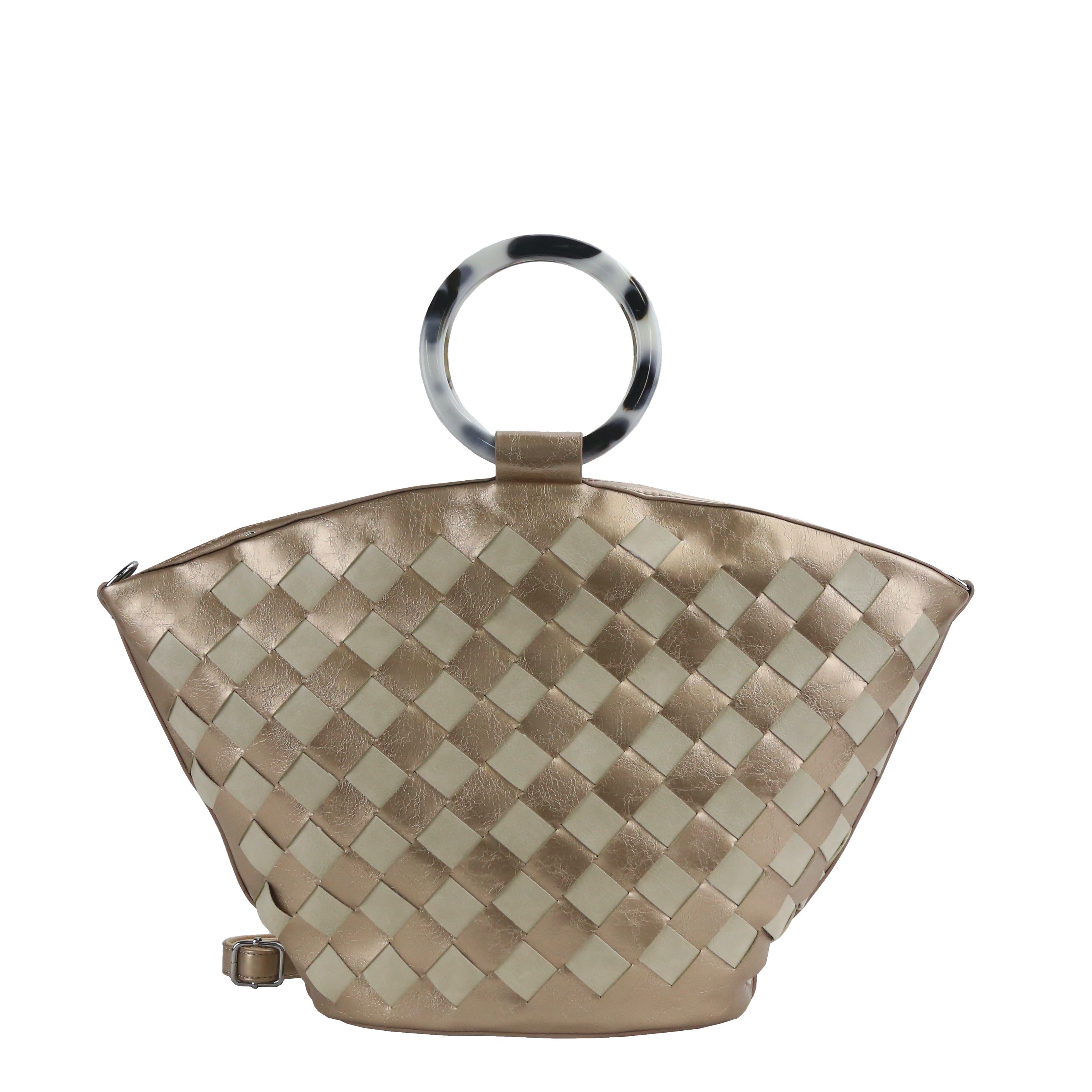 YD-7376 - Darling Elegant Weave Handbag - 7 Colors
