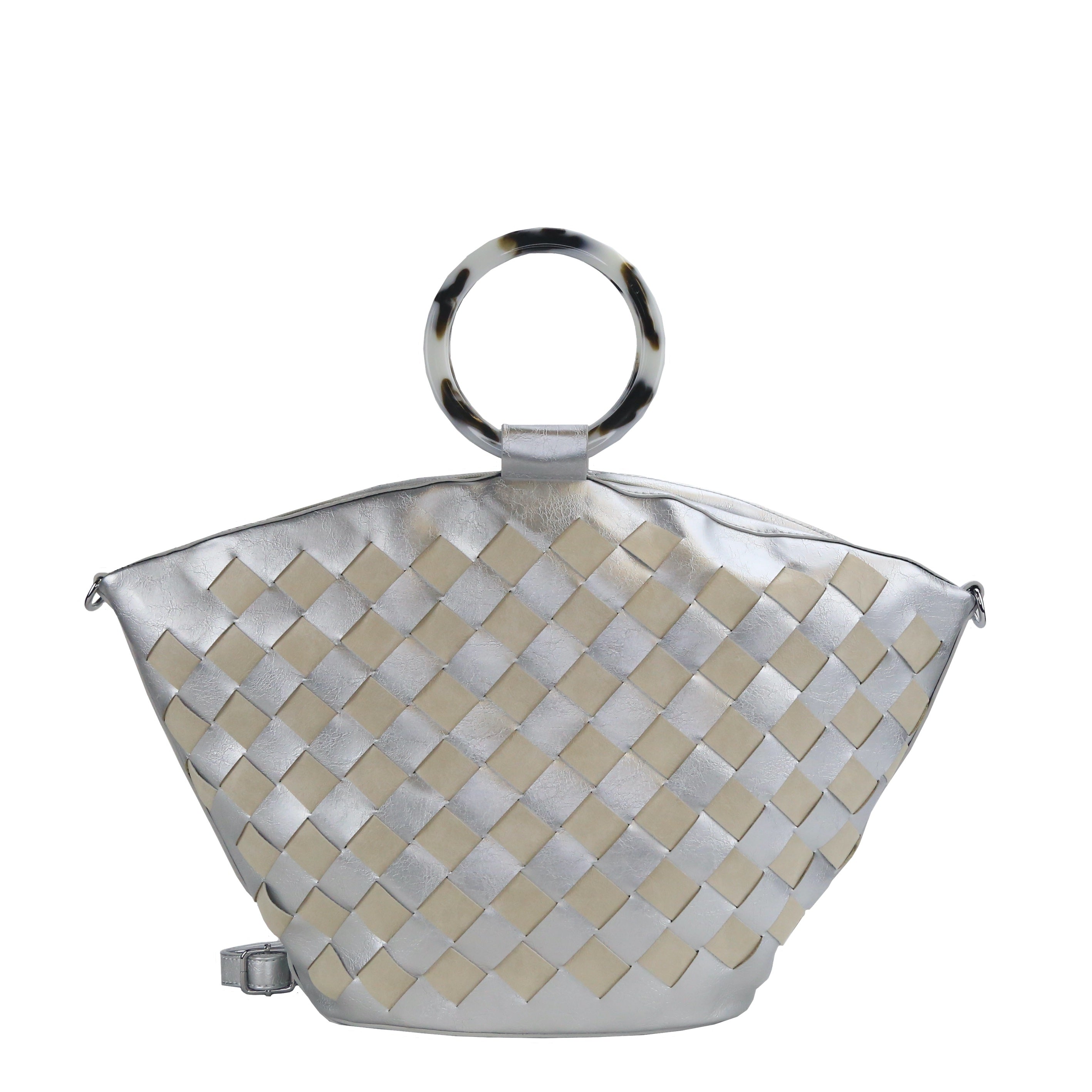 YD-7376 - Darling Elegant Weave Handbag - 7 Colors